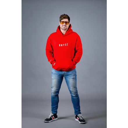 Basic BNYSZ hoodie - Piros