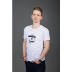 Férfi slim fit póló csillével